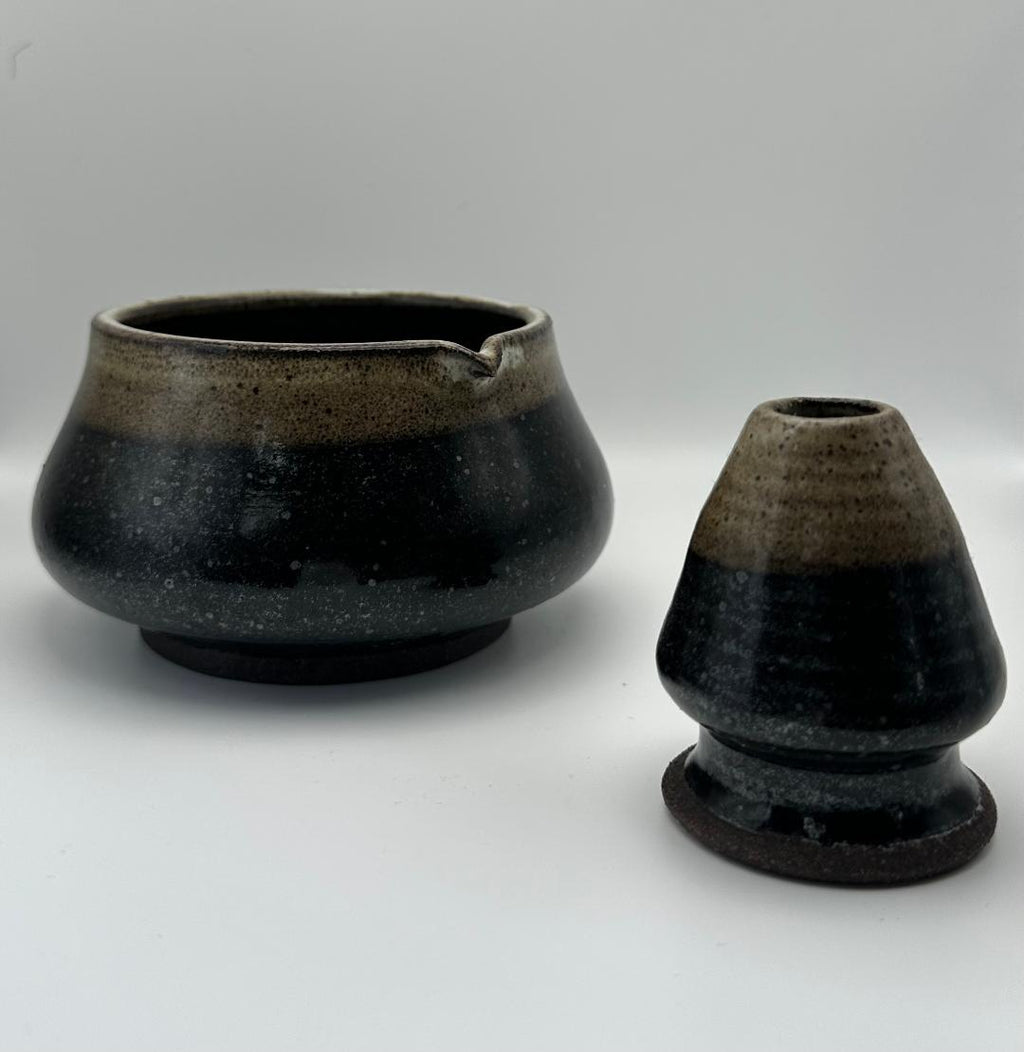 Matcha Bowl + Whisk Holder Set